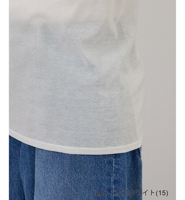 SALON adam et rope'「【WEB限定】ハイツイストシアーロンT」|Tシャツ・カットソー|