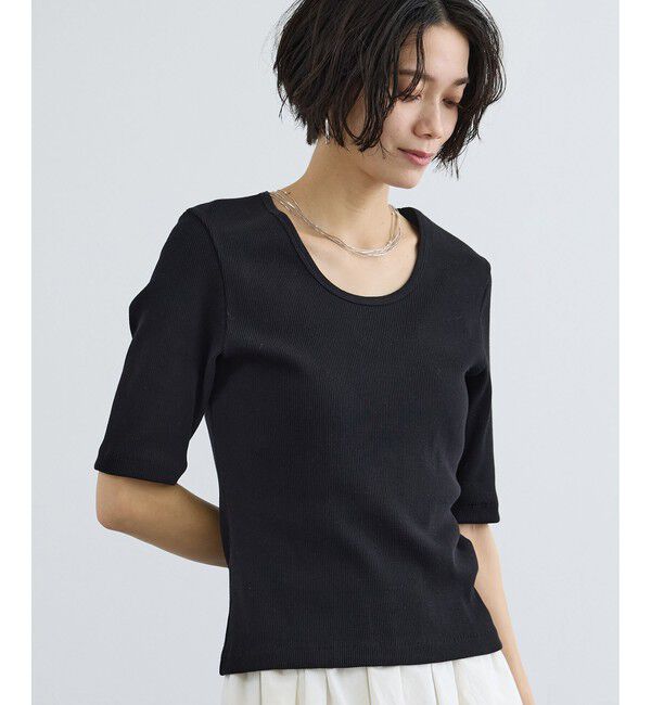 SALON adam et rope'「プリマベールファームリーリブT / UVケア・洗える・新色追加」|Tシャツ・カットソー|