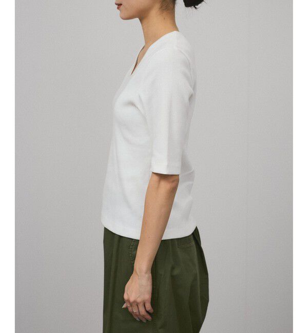 SALON adam et rope'「プリマベールファームリーリブT / UVケア・洗える・新色追加」|Tシャツ・カットソー|