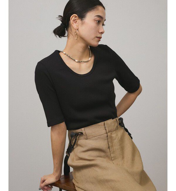 SALON adam et rope'「プリマベールファームリーリブT / UVケア・洗える・新色追加」|Tシャツ・カットソー|