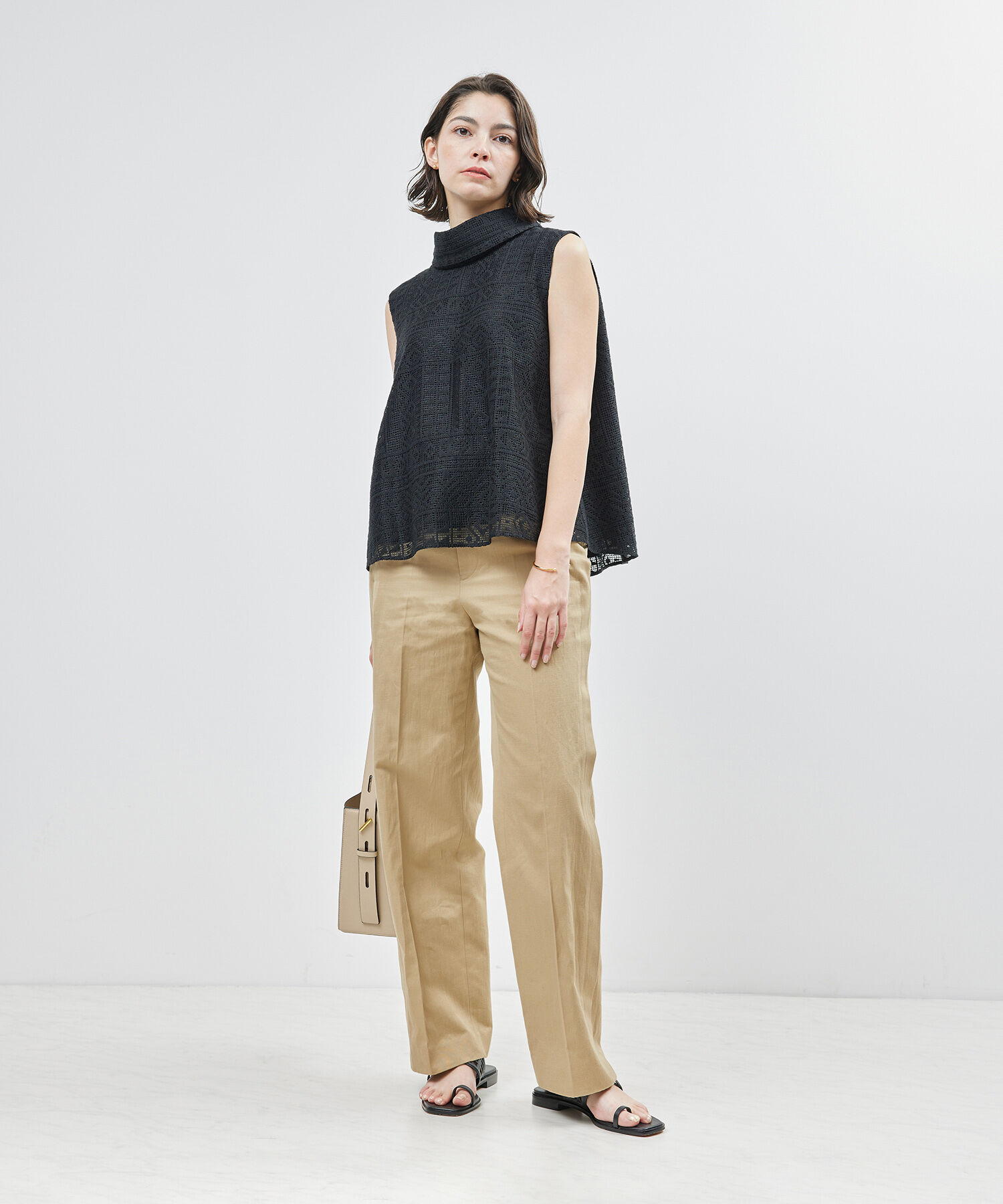 ROPE「サイドタックストレートパンツ【メディア掲載】」|その他|