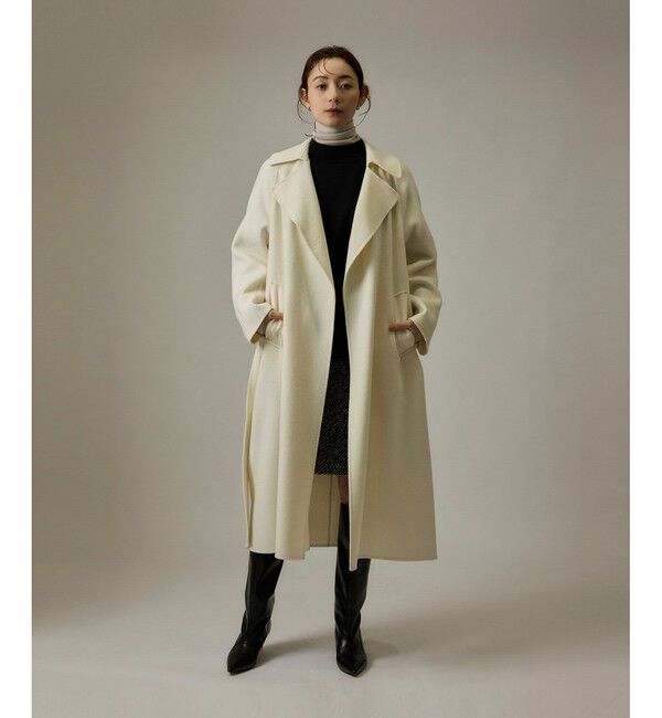 ROPE「ラムウールリバーロングコート【Sサイズフェア対象】」|チェスターコート|