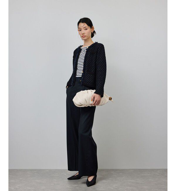 ROPE「ラムレザーロープ模様クラッチ/ミディアム」|クラッチバッグ|