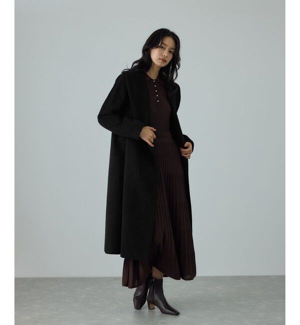 ROPE「プレミアムカシミヤ ショールカラーコート」|ステンカラーコート|