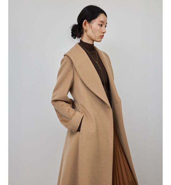 ROPE「プレミアムカシミヤ ショールカラーコート」|ステンカラーコート|