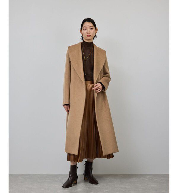 ROPE「プレミアムカシミヤ ショールカラーコート」|ステンカラーコート|