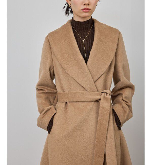 ROPE「プレミアムカシミヤ ショールカラーコート」|ステンカラーコート|