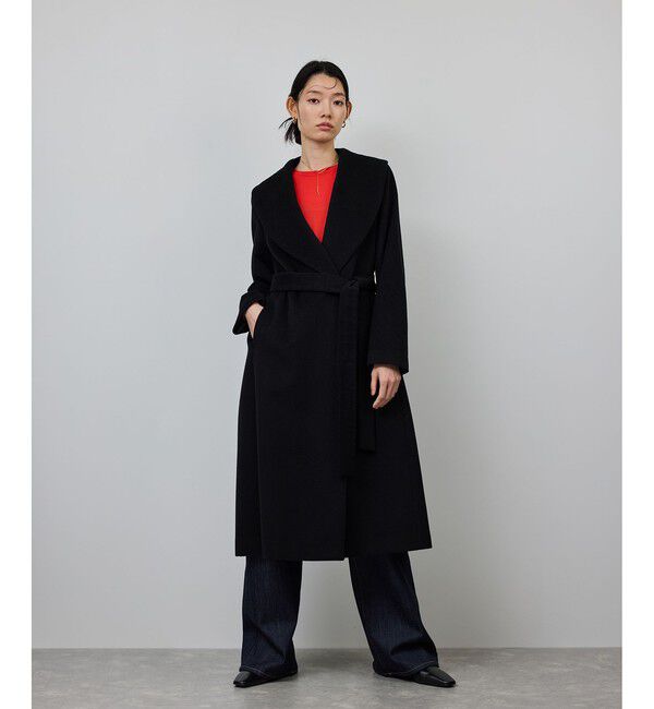 ROPE「プレミアムカシミヤ ショールカラーコート」|ステンカラーコート|