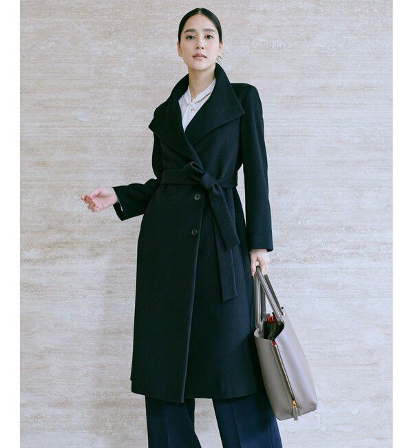 ROPE「プレミアムカシミヤ ロングコート【逸品・マルチWAY】」|ステンカラーコート|