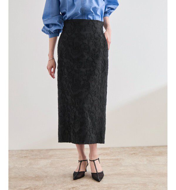 ROPE「ジャガードタイトスカート/セットアップ対応」|スカート|