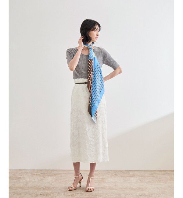 ROPE「ジャガードタイトスカート/セットアップ対応」|スカート|