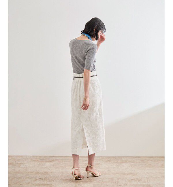 ROPE「ジャガードタイトスカート/セットアップ対応」|スカート|