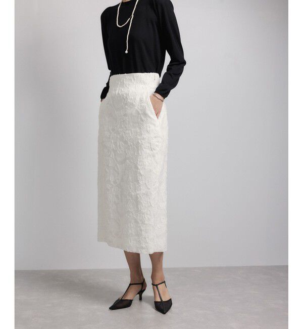 ROPE「ジャガードタイトスカート/セットアップ対応」|スカート|