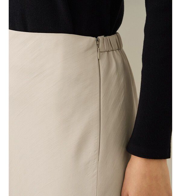 ROPE「リンクルサテンマーメイドスカート」|スカート|