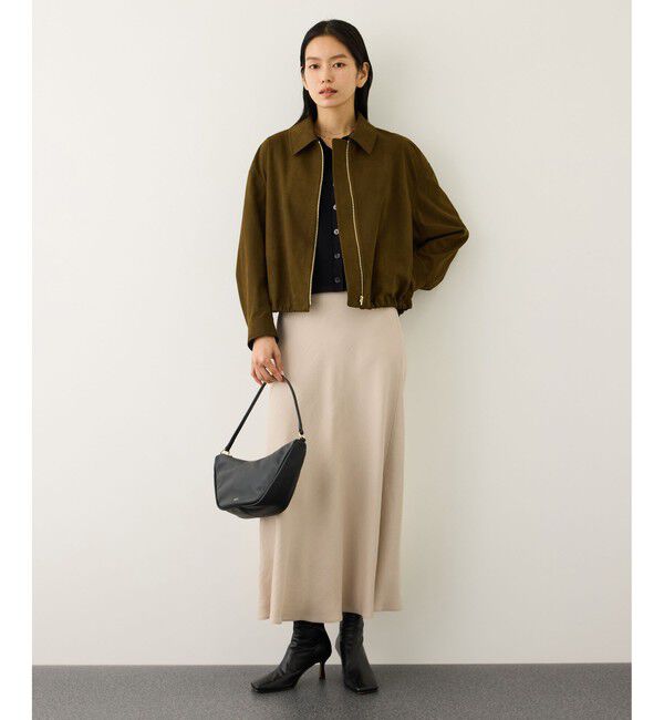 ROPE「リンクルサテンマーメイドスカート」|スカート|