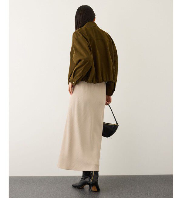 ROPE「リンクルサテンマーメイドスカート」|スカート|