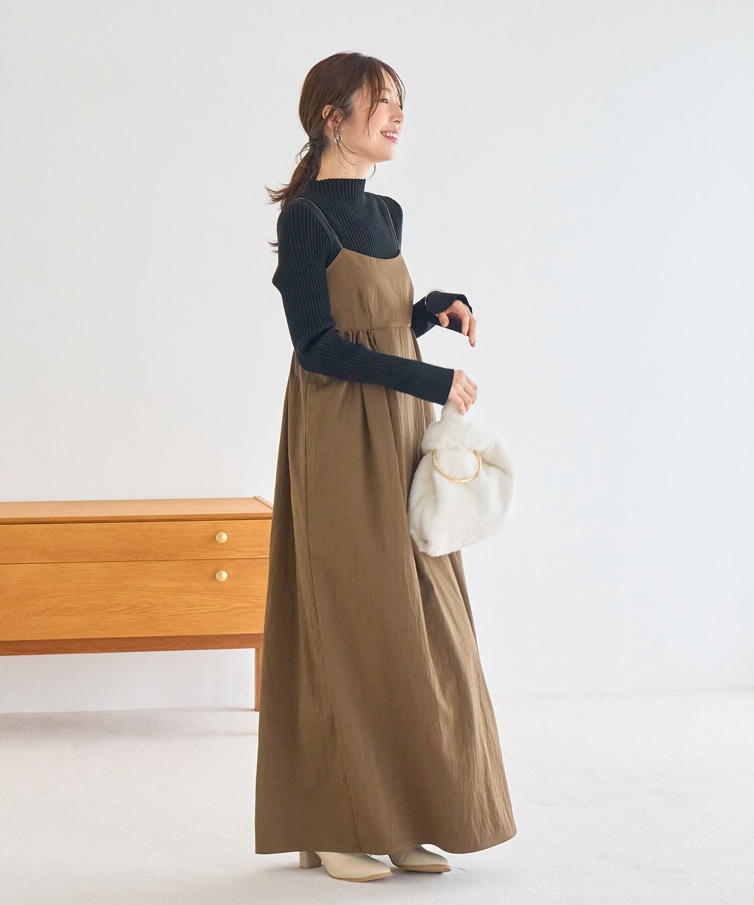 VIS「【マルチWAY】ファーバック」|ハンドバッグ|