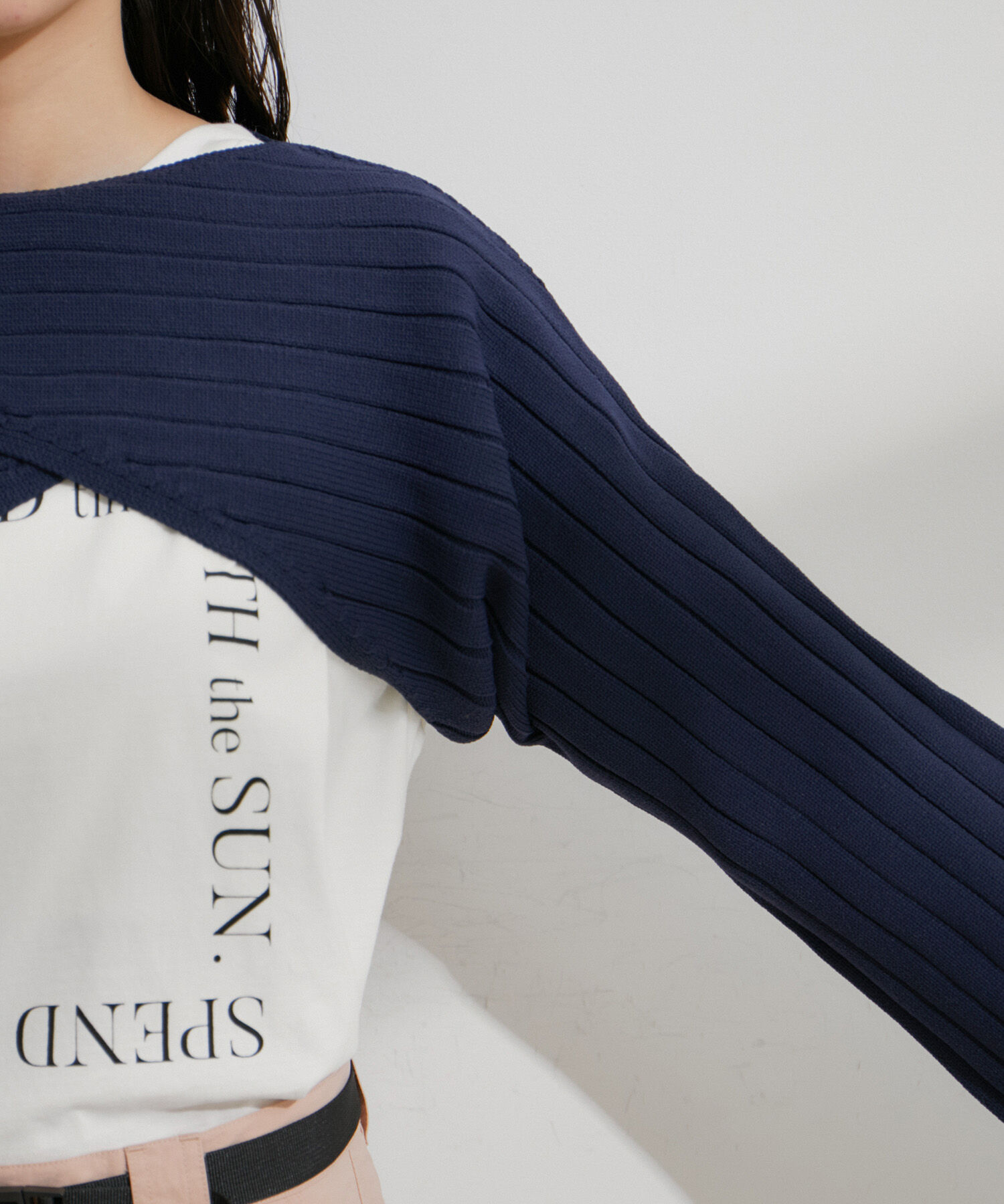 VIS「【STAYC/SIEUN着用】レイヤードニットプルオーバー」|ニット・セーター|