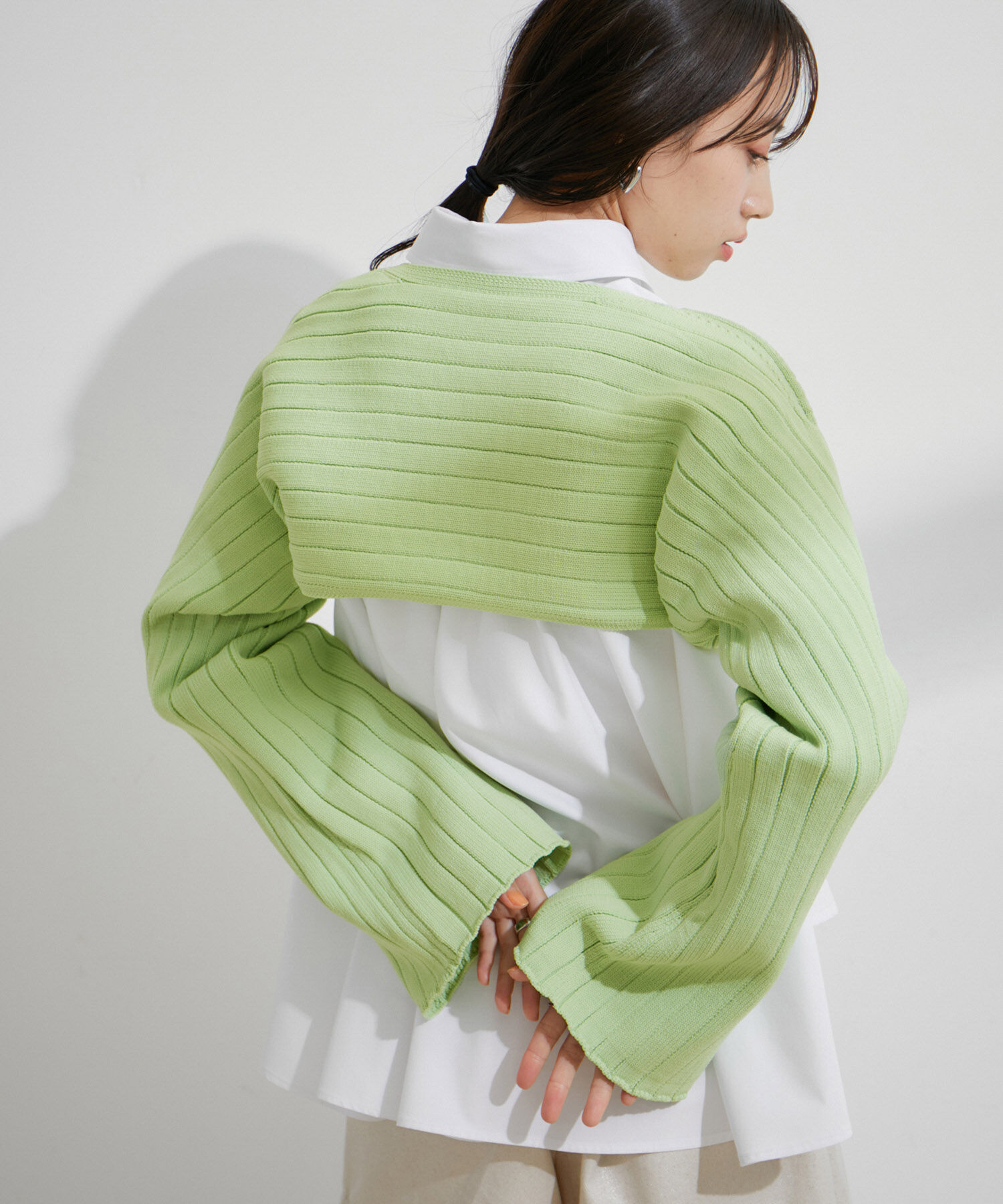 VIS「【STAYC/SIEUN着用】レイヤードニットプルオーバー」|ニット・セーター|