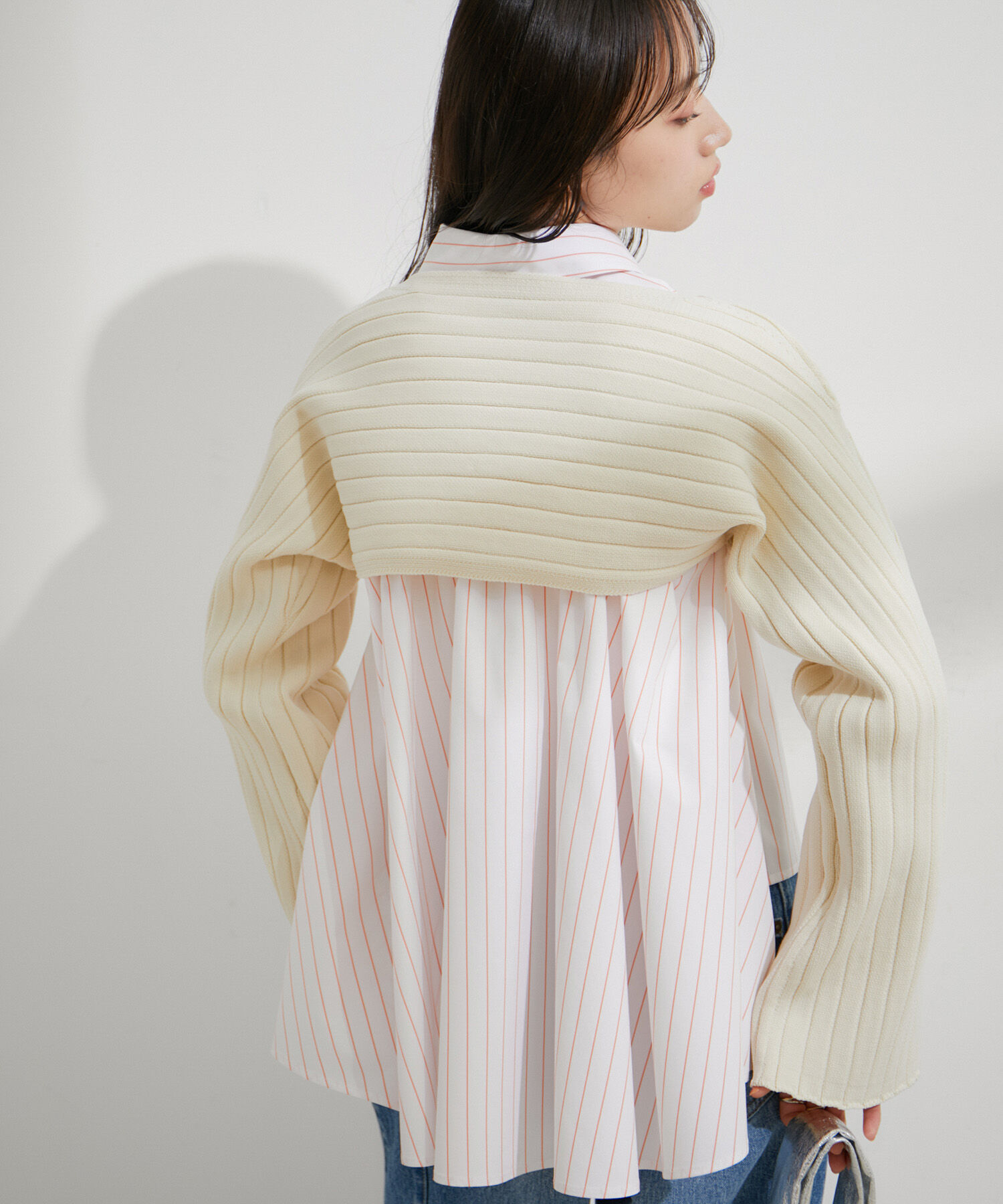 VIS「【STAYC/SIEUN着用】レイヤードニットプルオーバー」|ニット・セーター|