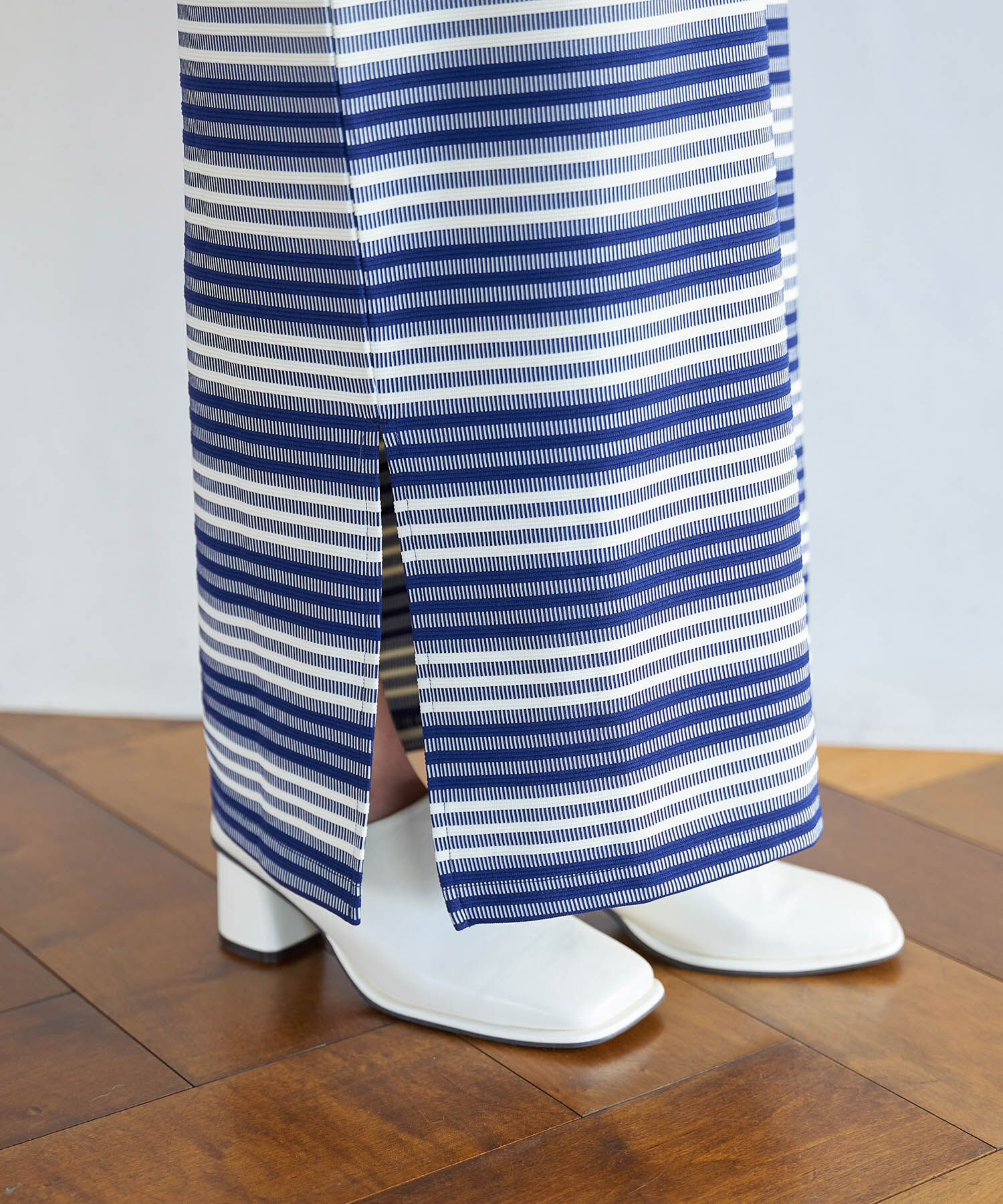 VIS「【STAYC/ISA着用】ジャガードマルチボーダーカットワンピース【洗える】」|ワンピース|