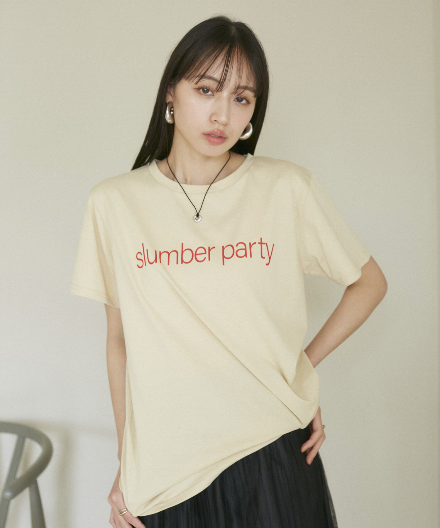 VIS「【洗える】Souvenir ロゴTシャツ」|Tシャツ・カットソー|