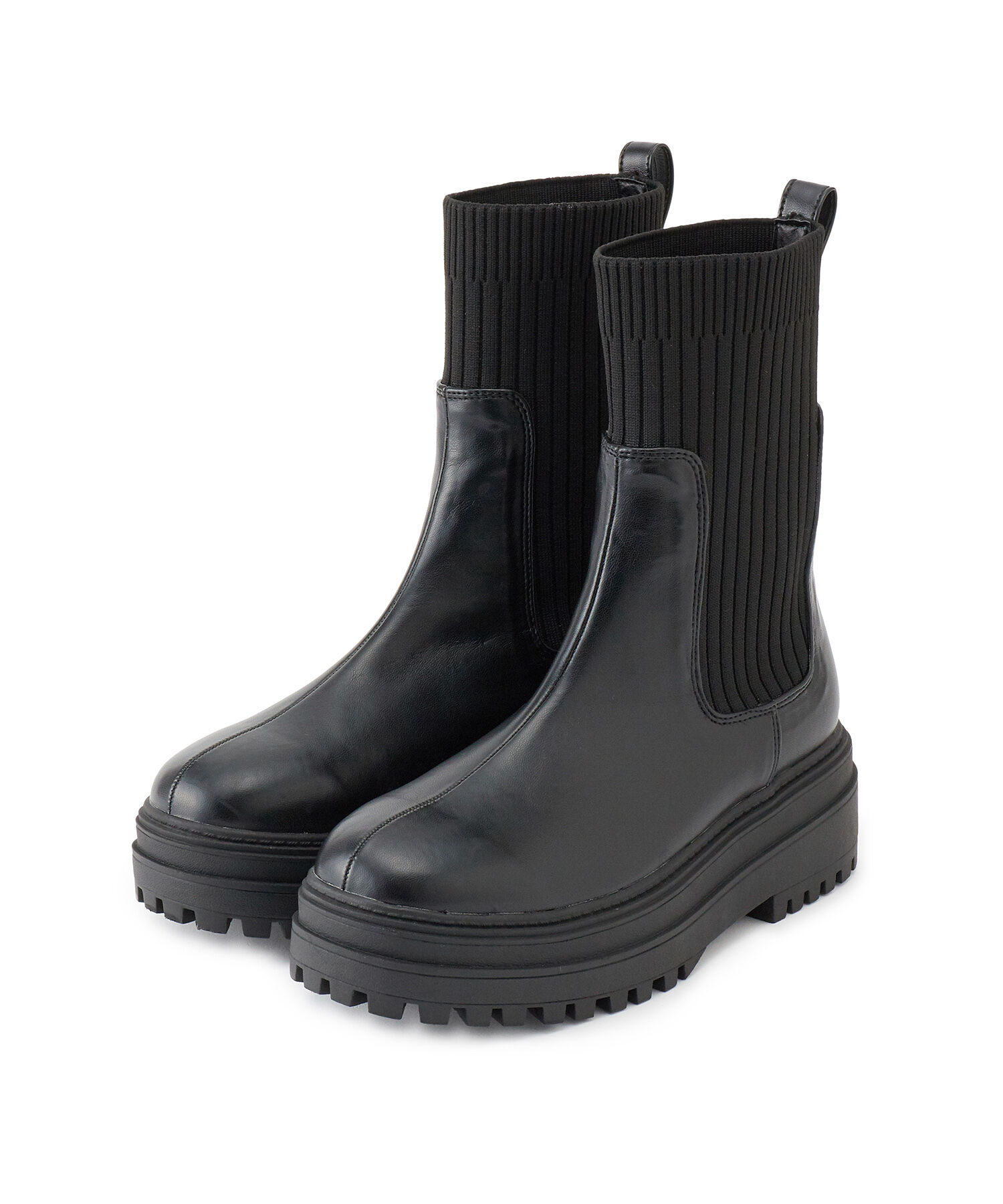 Juze「タンクソールサイドニットブーツ」|その他|