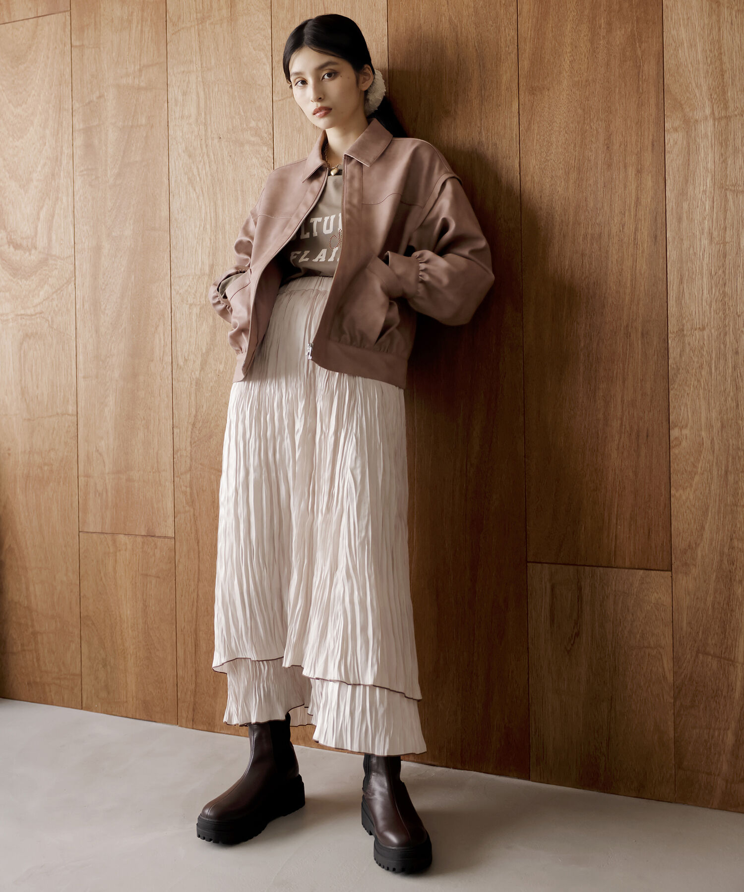 Juze「タンクソールサイドニットブーツ」|その他|