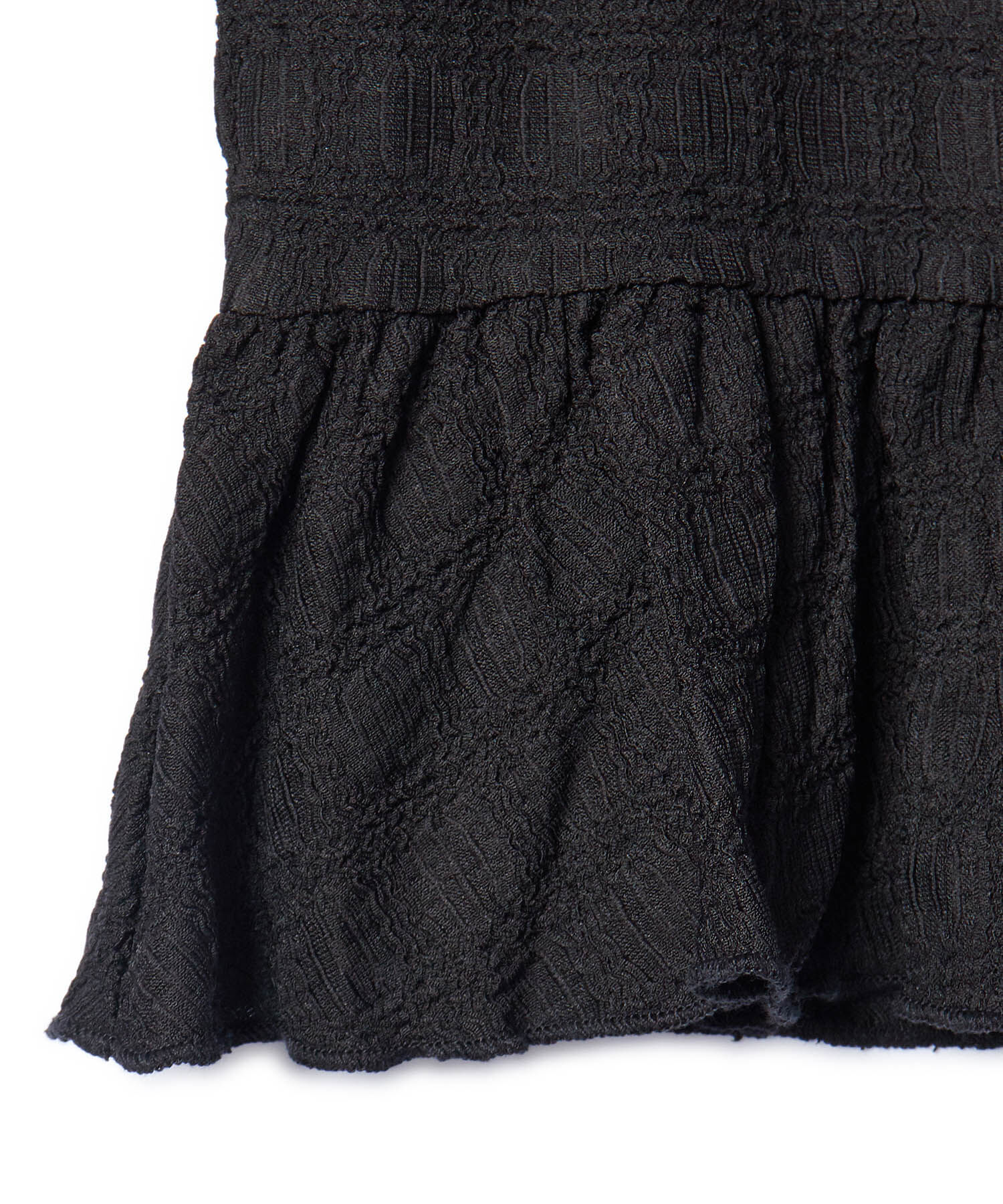 VIS「【洗える】シャーリングフリルトップス」|Tシャツ・カットソー|