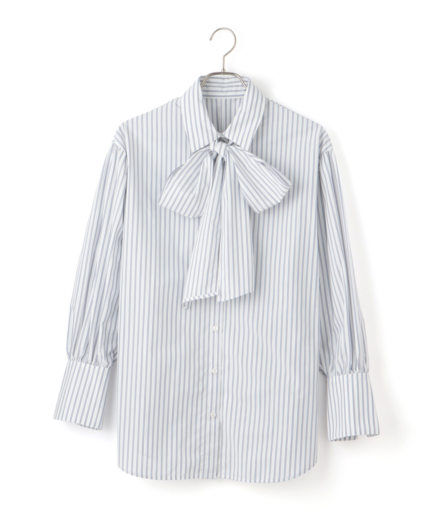 VIS「リボン付きバックシャーリングシャツ」|シャツ・ブラウス|