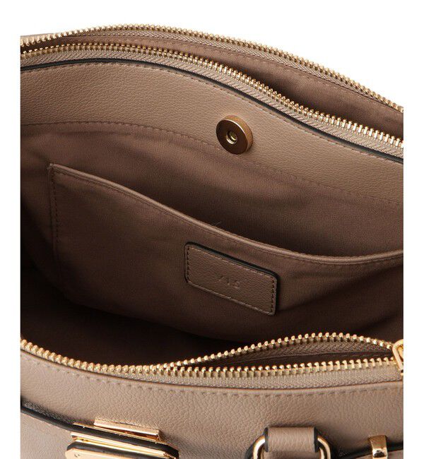 VIS「【新色追加】【2WAY】フロント金具3層トートバッグ」|ショルダー・メッセンジャー|