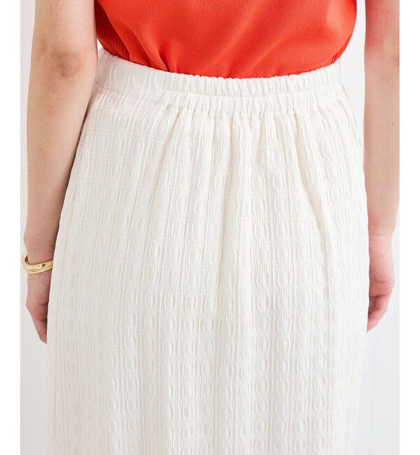 VIS「【新色追加】【接触冷感】膨れジャガードナロースカート」|スカート|