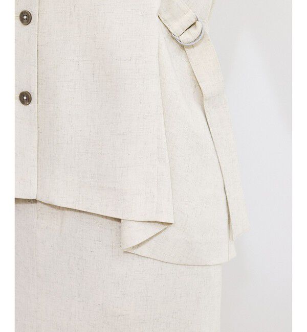 VIS「【セットアップ対応】サイドベルトフレアジレ」|ベスト・ジレ|