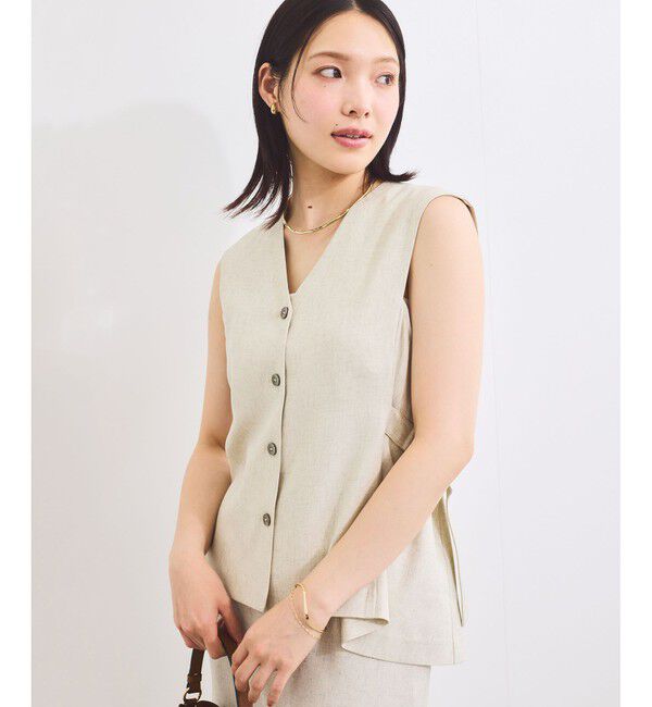 VIS「【セットアップ対応】サイドベルトフレアジレ」|ベスト・ジレ|