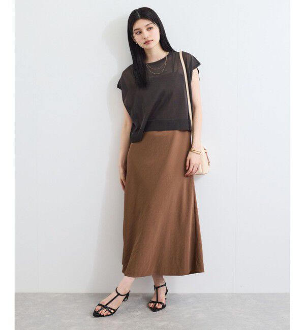 VIS「ドライタッチシアーニットトップス」|ニット・セーター|