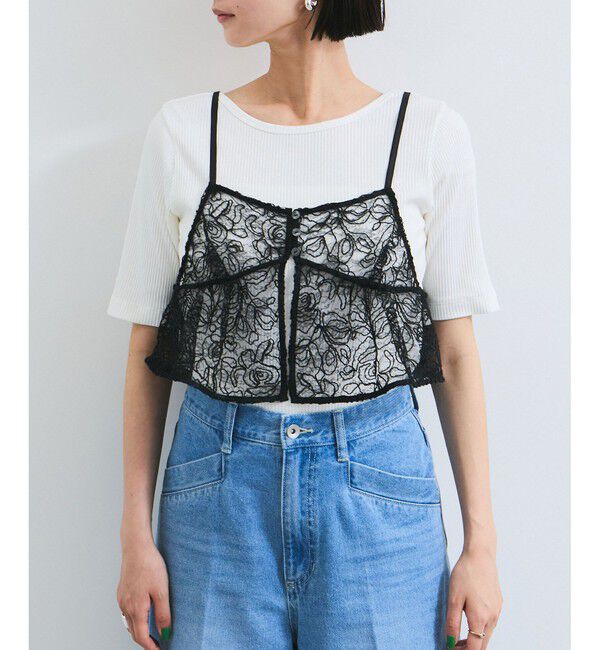 VIS「コードレース柄アソートビスチェ」|キャミソール|