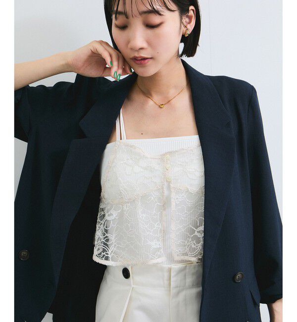 VIS「コードレース柄アソートビスチェ」|キャミソール|