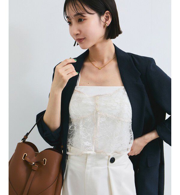 VIS「コードレース柄アソートビスチェ」|キャミソール|