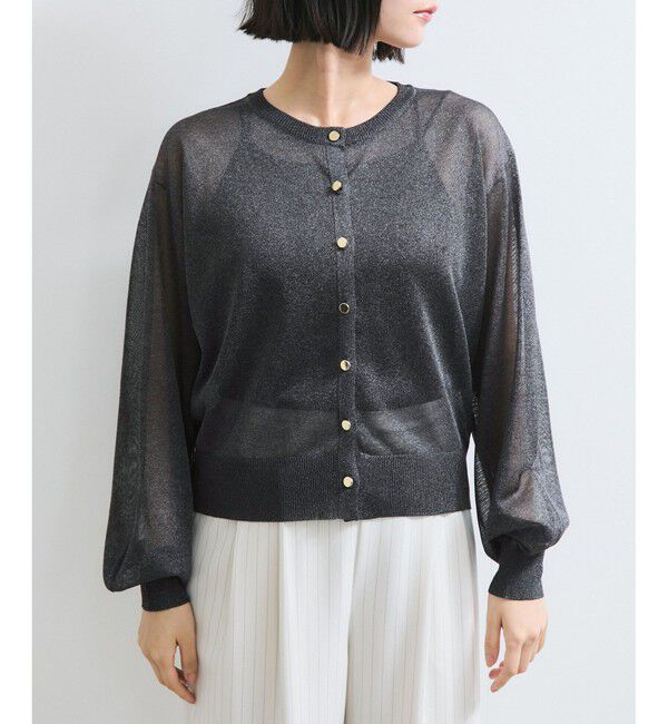 VIS「【WEB限定】ラメシアーカーディガン」|カーディガン|