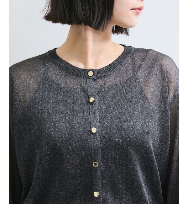 VIS「【WEB限定】ラメシアーカーディガン」|カーディガン|