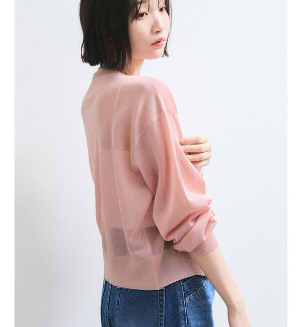 VIS「【WEB限定】ラメシアーカーディガン」|カーディガン|