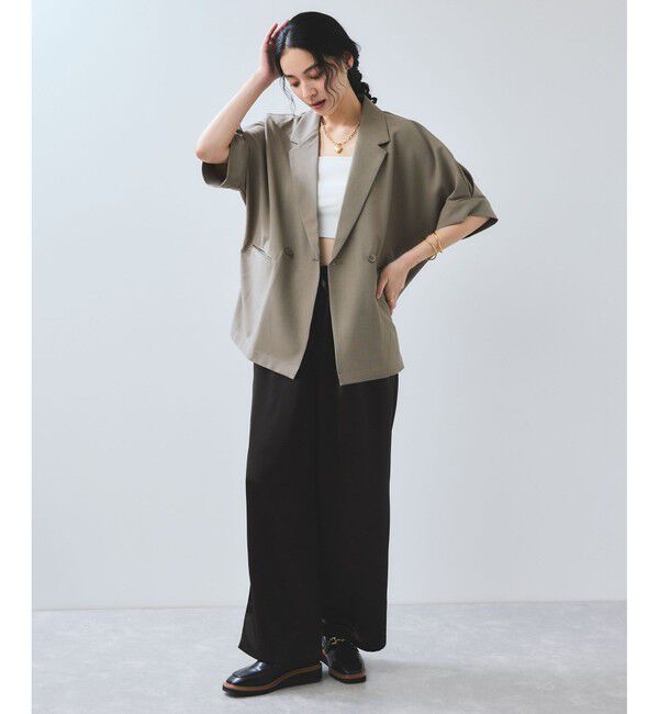 VIS「【WEB限定】タックスリーブテーラードジャケット」|テーラードジャケット|