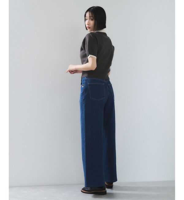 VIS「ダブルカラーポロトップス」|ポロシャツ|