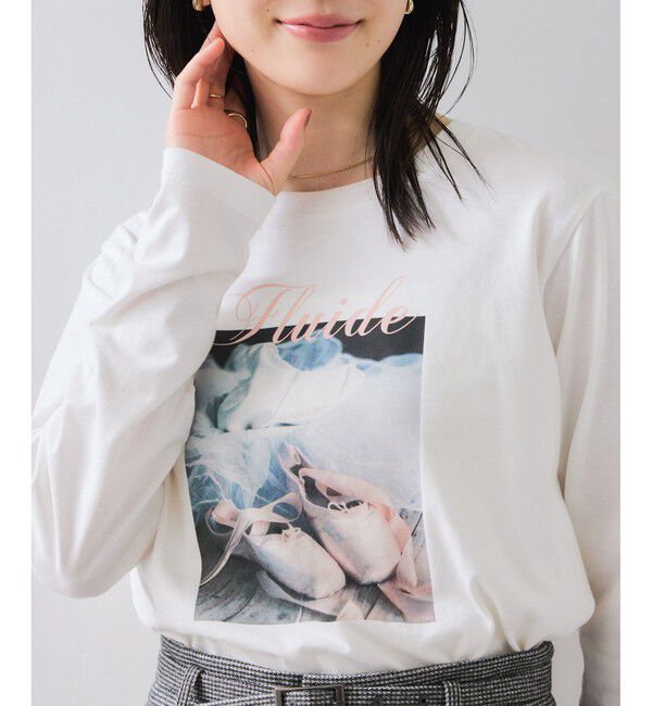 VIS「フォト＆ロゴアソートロングスリーブTシャツ」|Tシャツ・カットソー|