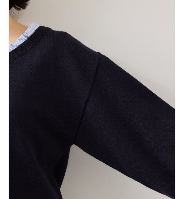 VIS「フリルドッキングニットプルオーバー」|ニット・セーター|