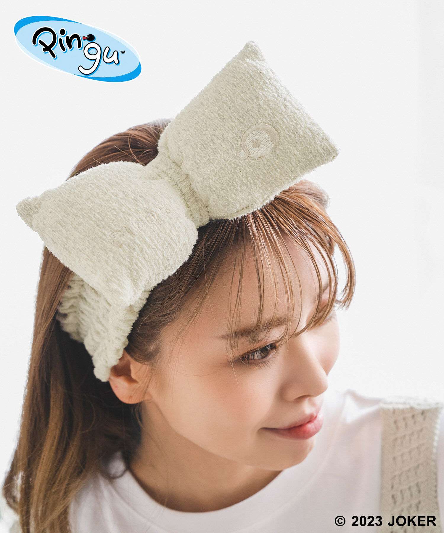 ROPE PICNIC PASSAGE「【Pingu &times; ROPE' PICNIC】パイルもこもこリボンヘアターバン」|ヘアバンド|キナリ(16)