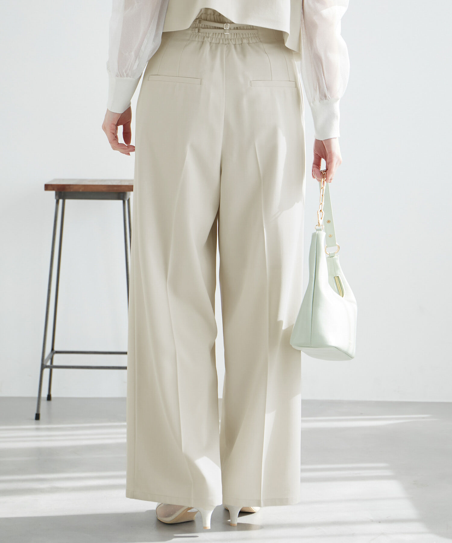 Rope&rsquo;Picnic「ハイウエストセンタープレスパンツ/UVカット・セットアップ対応・リンクコーデ」|その他|