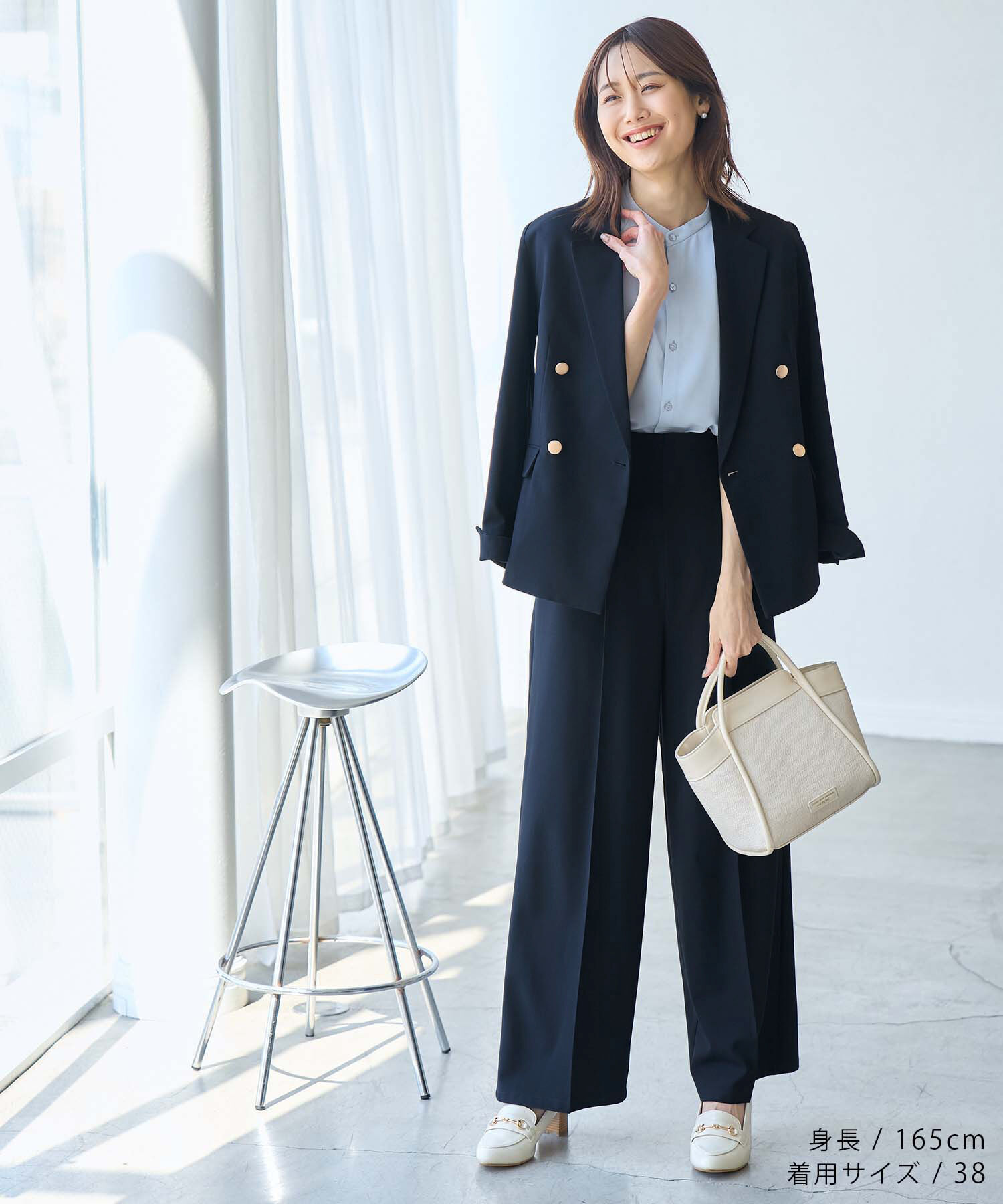 Rope&rsquo;Picnic「ハイウエストセンタープレスパンツ/UVカット・セットアップ対応・リンクコーデ」|その他|