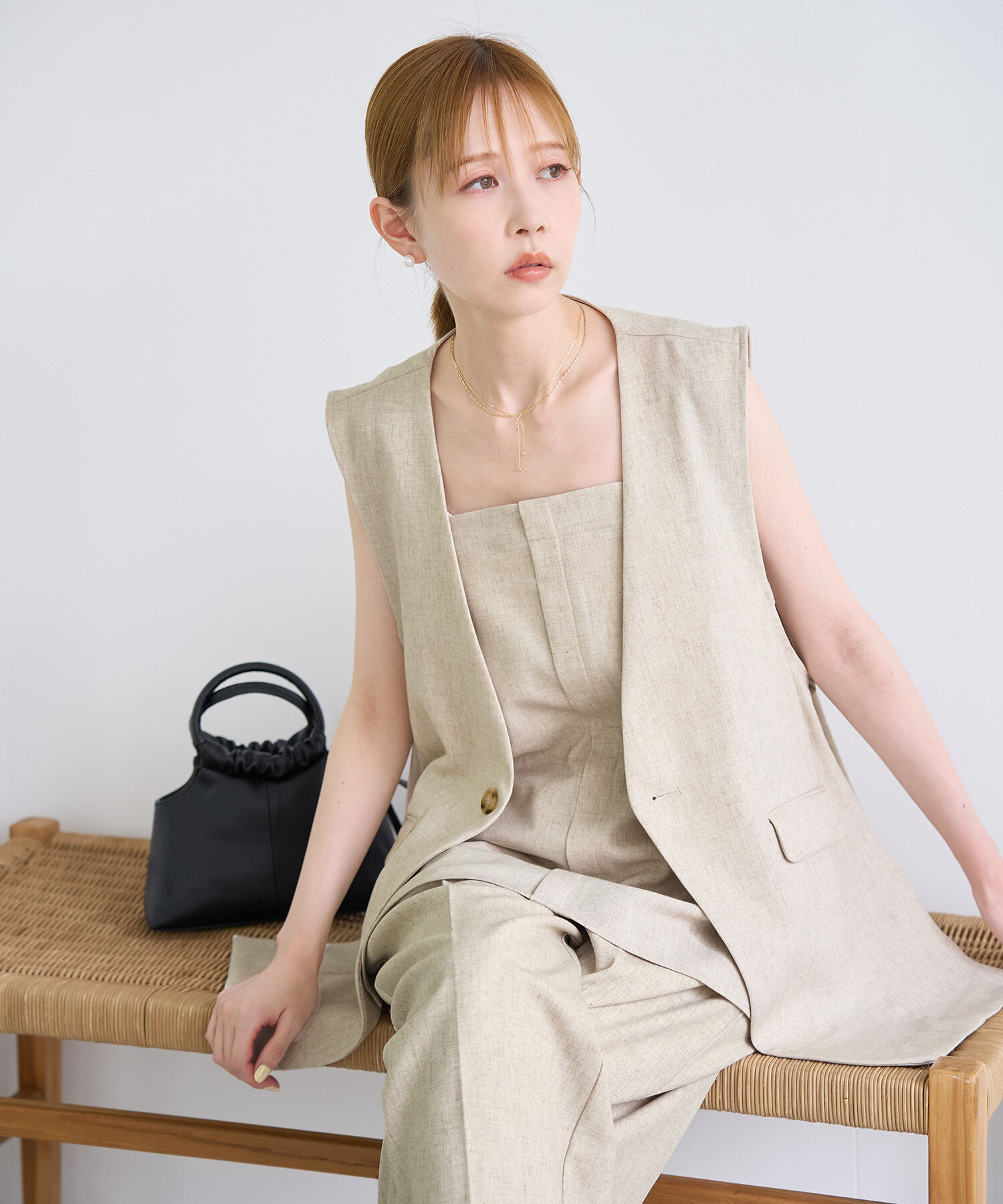 Rope&rsquo;Picnic「【ご好評につき新色追加！】チュニックビスチェ/セットアップ対応・UVケア」|キャミソール|