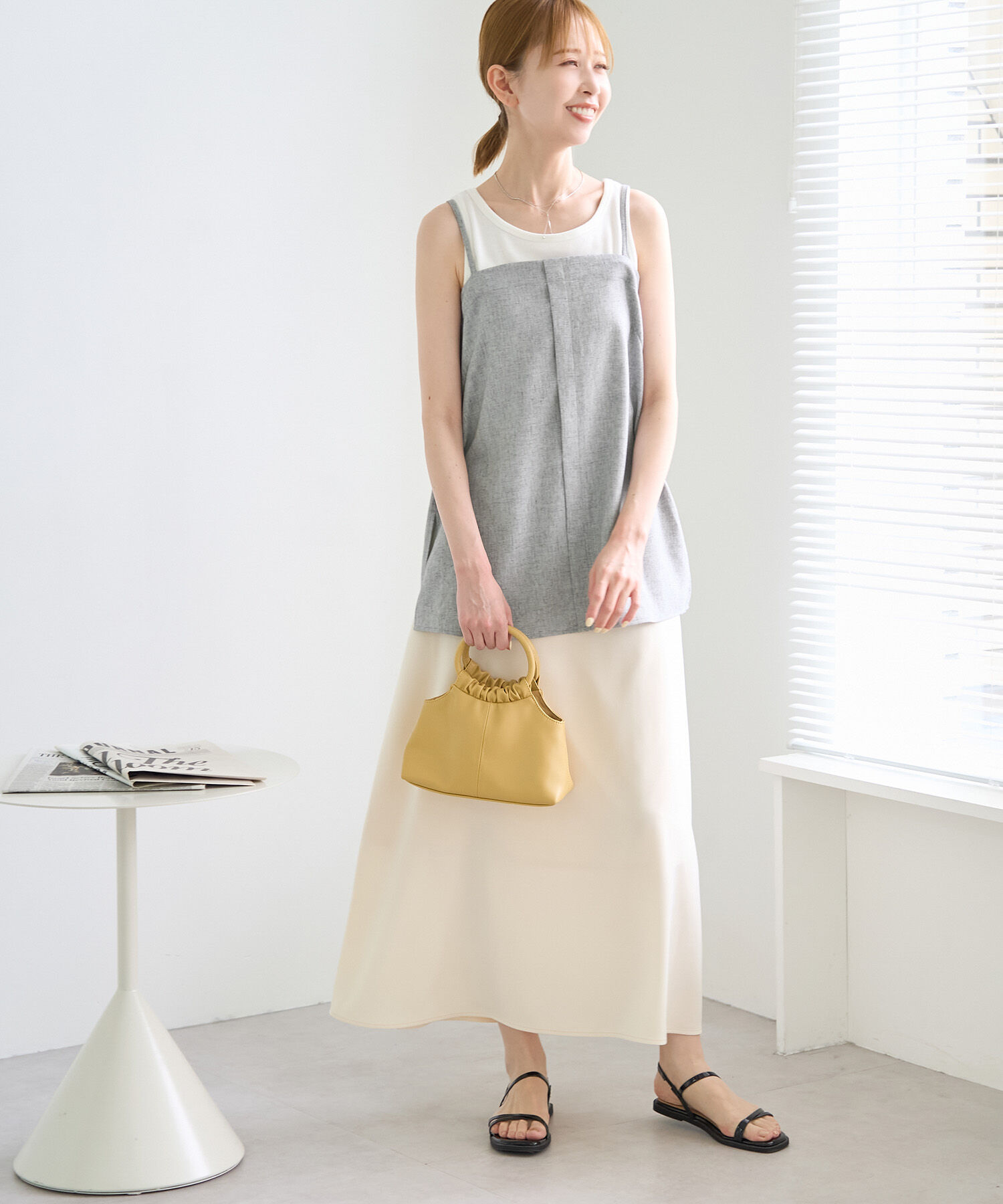 Rope&rsquo;Picnic「【ご好評につき新色追加！】チュニックビスチェ/セットアップ対応・UVケア」|キャミソール|